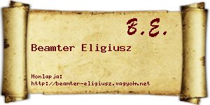 Beamter Eligiusz névjegykártya